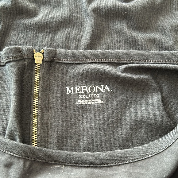 Merona s/s tee with zipper detail at back yoke XXL - Picture 4 of 8